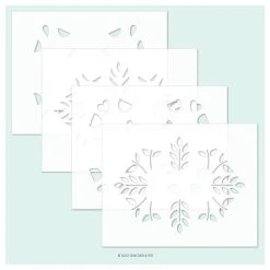 Concord & 9th Stencil 4.75"X6" 4/Pkg - Threads Of Kindness