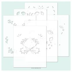Concord & 9th Stencil 4.75"X6" 6/Pkg - Whimsical Wings