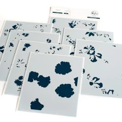 Pinkfresh Studio Stencils - Poppy Mix Layering