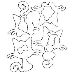 C.C.Designs - Meowy Outline Die