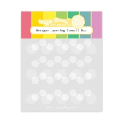Waffle Flowers Waffle Flower - Hexagon Layering Stencil Duo