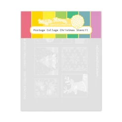 Waffle Flowers Waffle Flower - Postage Collage Christmas Stencil