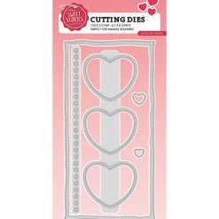 Studiolight SL Cutting Die - Slimline Hearts Sweet Stories Nr.458