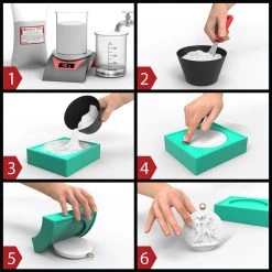 TFC Xyrarock Schneeweiss Giessmasse 4:1 - 3 Kg -Spellbinders Paper Arts Geschäft ID 17694 orig 2