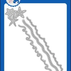 Whimsy Stamps - Kinetic Straight Waves Die Set