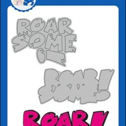 Whimsy Stamps - Roarsome Word And Shadow Die Set