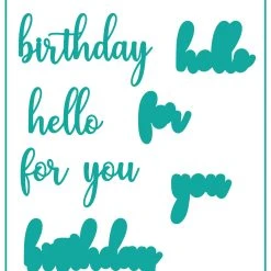 Gina K Designs - DIE- Scripty Quartet