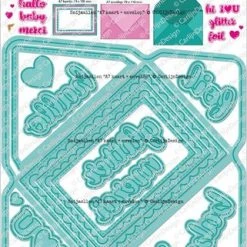 CarlijnDesign - Snijmallen A7 Kaart + Envelop