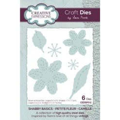 Creative Expressions Sam Poole Shabby Basics Petite Fleur – Camille Craft Die