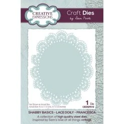 Creative Expressions Sam Poole Shabby Basics Lace Doily – Francesca