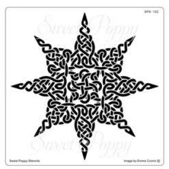 Sweet Poppy Stencil: Celtic Star