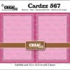 Crealies Cardzz Rechteckige Gatefold-Karte Horizontal
