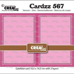 Crealies Cardzz Rechteckige Gatefold-Karte Horizontal