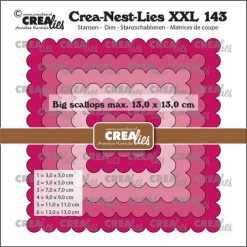 Crealies Crea-Nest-Lies XXL Große überbackene Quadrate