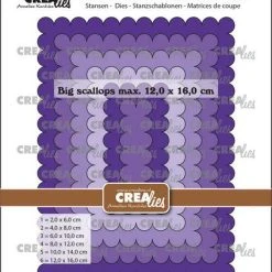 Crealies Crea-Nest-Lies XXL Große überbackene Rechtecke