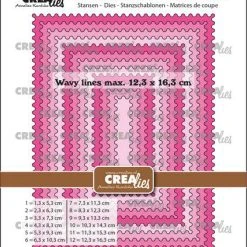 Crealies Crea-Nest-Lies XXL Rechtecke Mit Gewelltem Rand