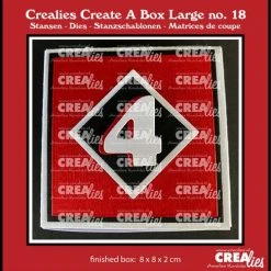 Crealies Create A Box Large Adventsbox 8 Cm Mit Zahlen