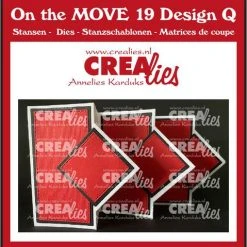 Crealies On The MOVE Design Q Diagonale Quadrate