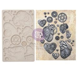 PRIMA MARKETING INC Finnabair Moulds - Steampunk Hearts Moulds