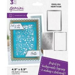 Crafters Companion Gemini - Deep Border English Heritage Create-a-Card Dies