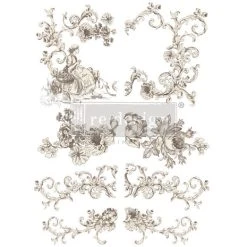 PRIMA MARKETING INC Re-Design With Prima - Alaina Toile 24x35 Inch Decor Transfers (1pcs)