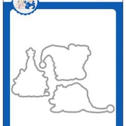 Whimsy Stamps - Gnome For The Holidays Outlines Die Set