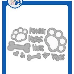 Whimsy Stamps - Puppy Paws Die Set
