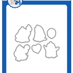 Whimsy Stamps - Penguin Poop Outline Die Set