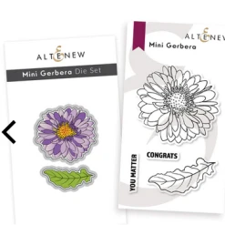 Alternew Altenew - Mini Gerbera Stamp & Die Bundle