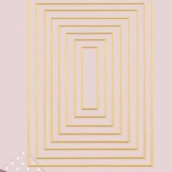 Vaessen Creative • Präge- Und Stanzschablonen Rechtecken 8St.