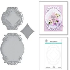 Spellbinders - Romantic Chargeour Etched Dies From Beautiful Sentiment