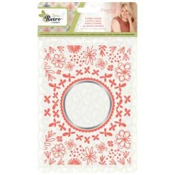 Crafters Companion Sara Signature Collection Sew Retro - Cut And Emboss Folder - Floral Frame