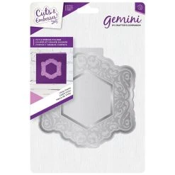 Crafters Companion Gemini Shaped Cut And Emboss Folder - Vichy Frame