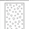 Simple And Basic A6 Lots Of Hearts Cutting Dies