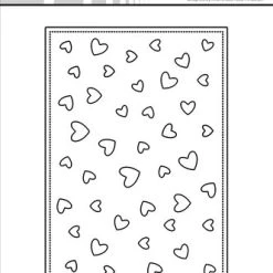 Simple And Basic A6 Lots Of Hearts Cutting Dies