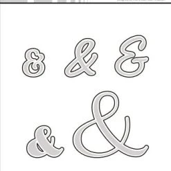 Simple And Basic - Ampersand Outline For SBC161 Cutting Dies