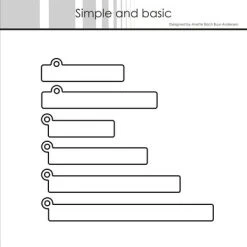 Simple And Basic Banners W/ Hanger Cutting Dies