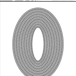 Simple And Basic Circle Edges Oval Cutting Dies