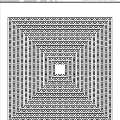 Simple And Basic Circle Edges Square Cutting Dies