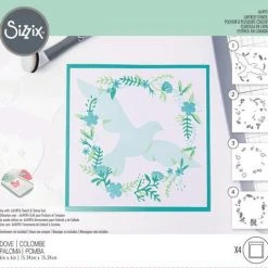 Sizzix Layered Stencils 4PK Dove