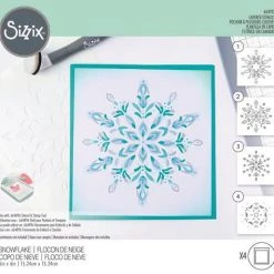 Sizzix Layered Stencils 4PK Snowflake