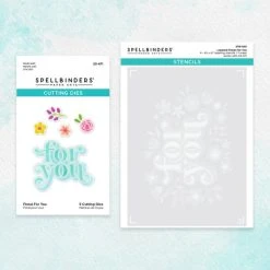 Spellbinders - Floral For You Stencil And Die Bundle