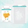 Spellbinders - Floral Thank You Stencil And Die Bundle