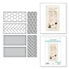 Spellbinders - French Braid And Hexagon Panels Etched Dies