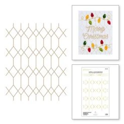 Spellbinders - Geometric Diamond Background Glimmer Hot Foil Plate