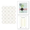 Spellbinders - Geometric Flower Background Glimmer Hot Foil Plate