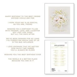 Spellbinders - Inside Card Glimmer Sentiments Glimmer Hot Foil Plate