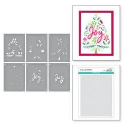 Spellbinders - Layered Joy Tree Stencils