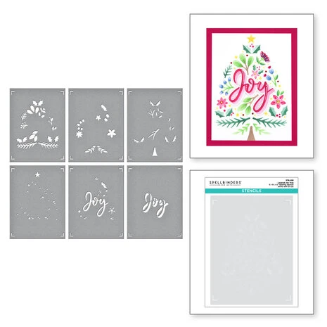 Spellbinders - Layered Joy Tree Stencils 1 Spellbinders - Layered Joy Tree Stencils