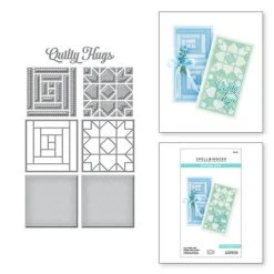 Spellbinders - Log Cabin And Flower Mini Quilts Etched Dies